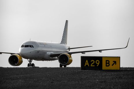 Aircraft on the tarmac for air export — placeholder photo